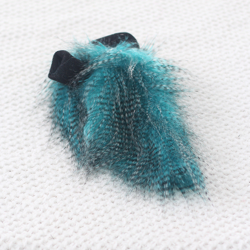 Faux Fur Multicolor Dog Cat Sweater