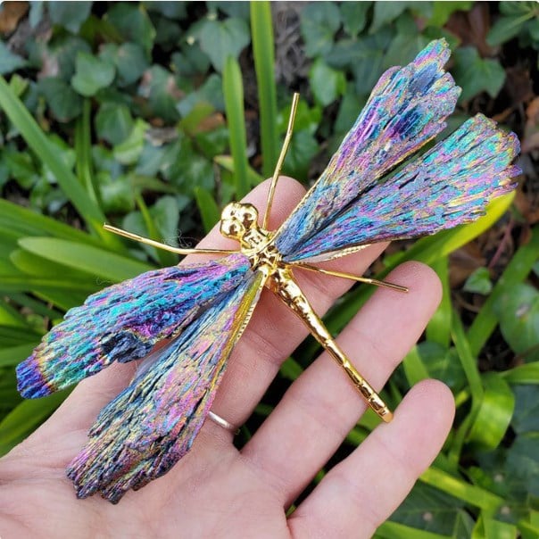 💥AURA TOURMALINE KYANITE DRAGONFLY💥🔥BIG SALE - 48% OFF🔥