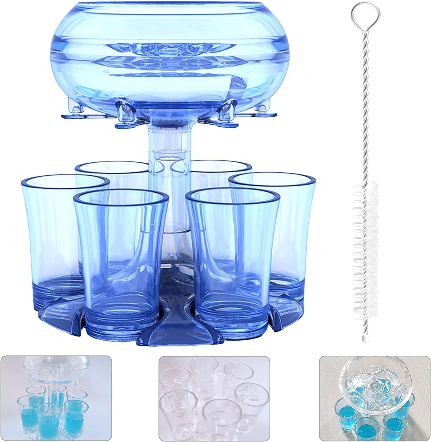 (🍀Early Spring Sale)-🥂 6 Shot Glass Dispenser and Holder