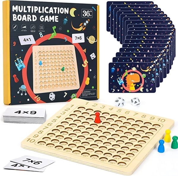 💥  Promotion- SAVE 48% OFF- Wooden Multiplication Board Game - BUY 2 GET EXTRA 10 % OFF & FREE SHIPPING!