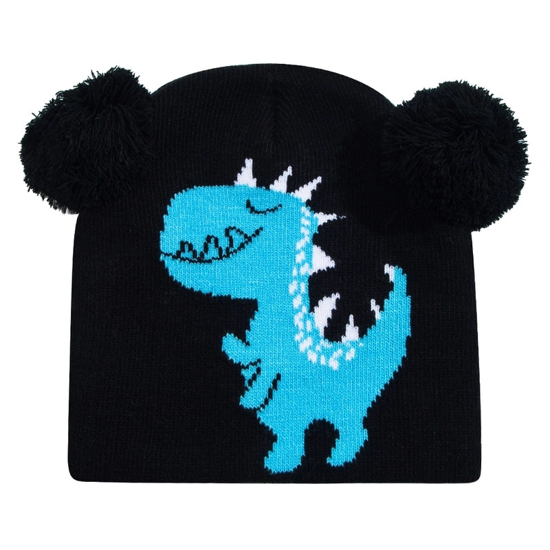 Children Unisex Fashion Dinosaur Crochet Lace Wool Cap