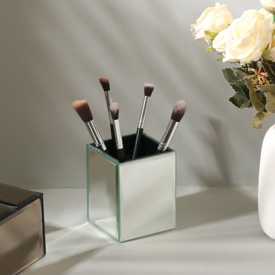 Mirror Brush Organiser - Silver