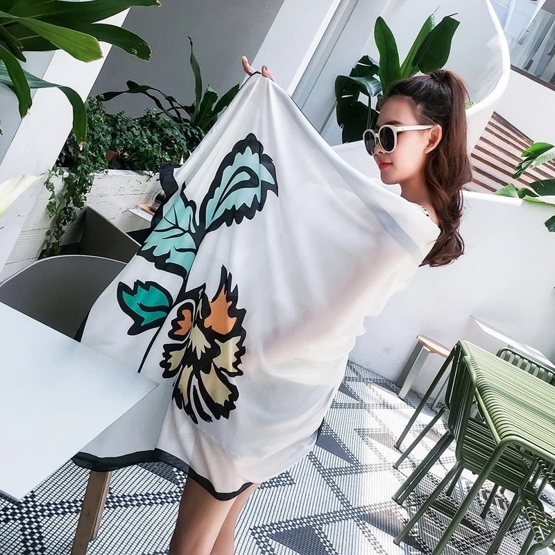 Fashion Silk Scarf (707 Main Color) Nhcj0164-707 Main Color