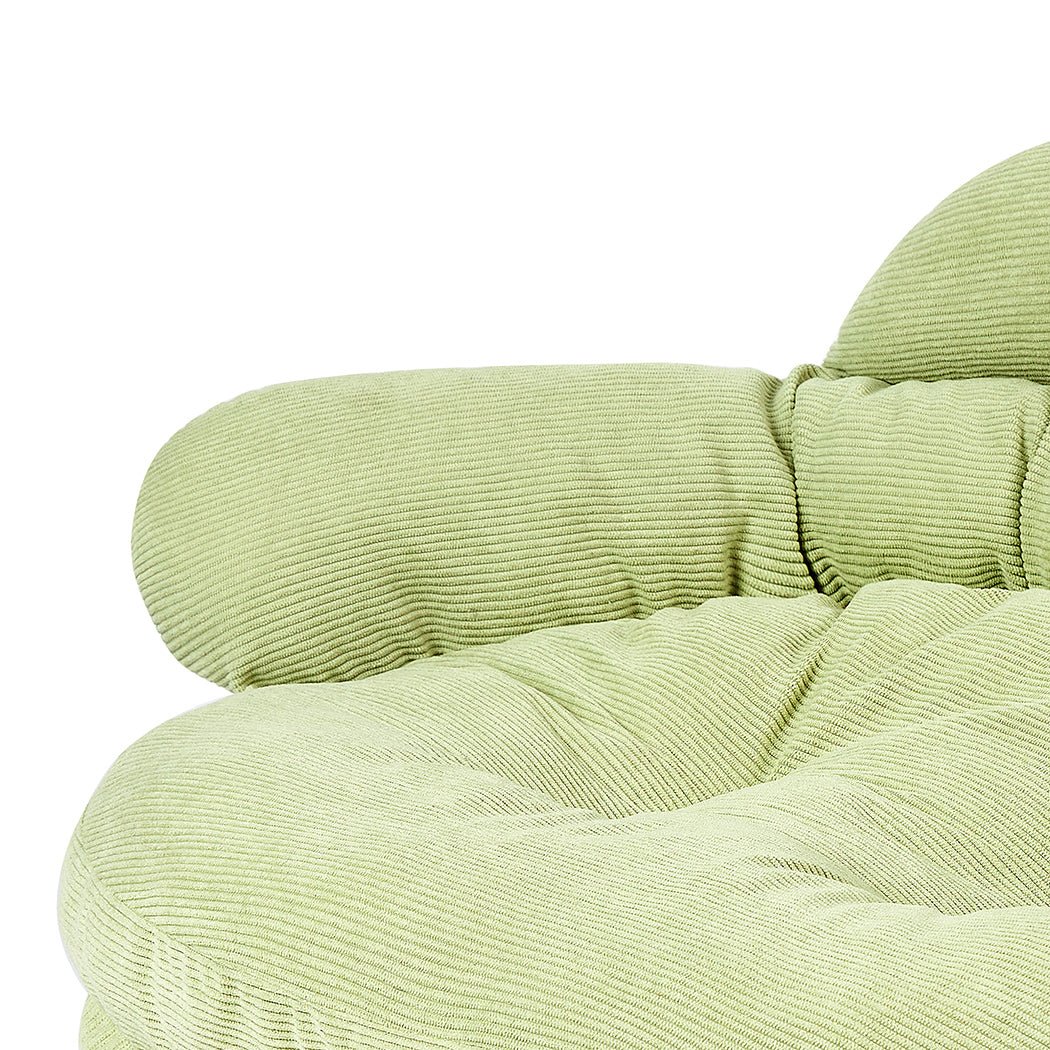 Plush Elevated Pet Sofa Bed - Green