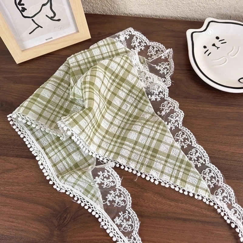 Women's Elegant Ethnic Style Pastoral Plaid Cloth Lace 1 Piece