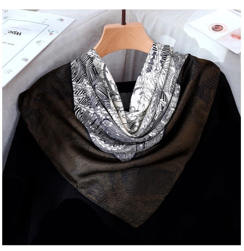 Women's Casual Vacation Polka Dots Silk Polyester Satin Printing And Dyeing Printing Dyeing Silk Scarf