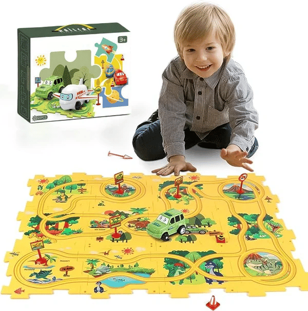 🎅Xmas Hot Sales - 49% OFF🔥Children's Educational Puzzle Track Car Play Set