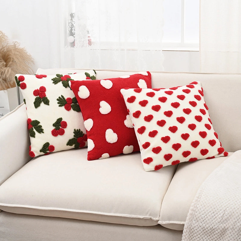 Elegant  Heart Shape Polyester Cotton Throw Pillow Pillow Cases Couch & Sofa Decor