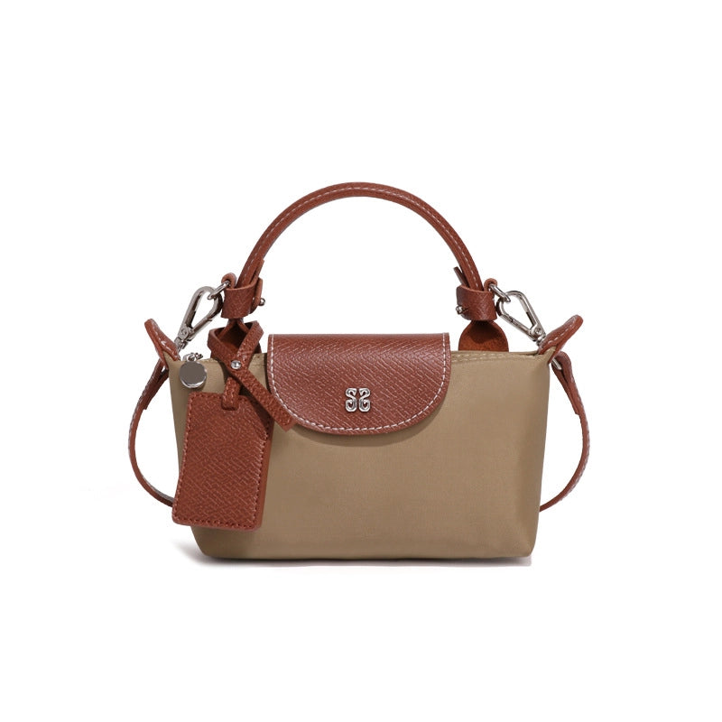 Women's Medium Nylon Solid Color Classic Style Square Magnetic Buckle Crossbody Bag