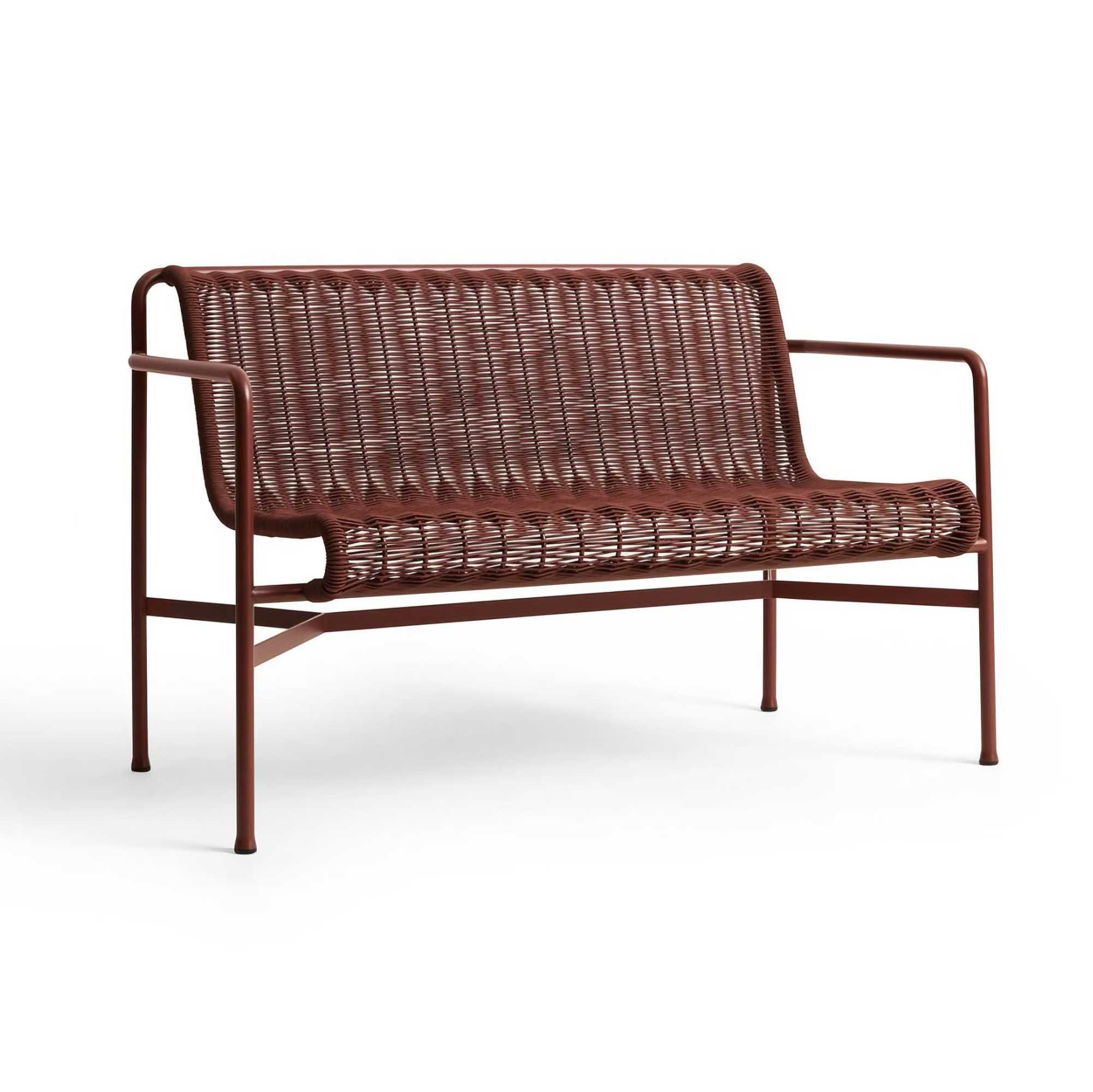 HAY Palissade Cord dining bench w armrest