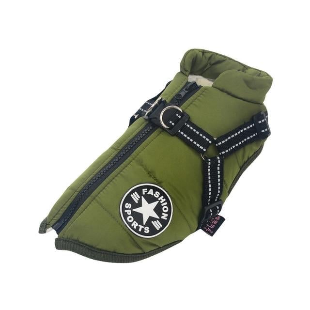 🔥  Promotion 47% OFF - Waterproof Winter Dog Jacket with Built-in Harness