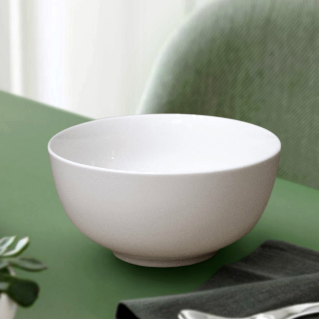 Lightweight Porcelain Round White Bowl with Box (6pcs)