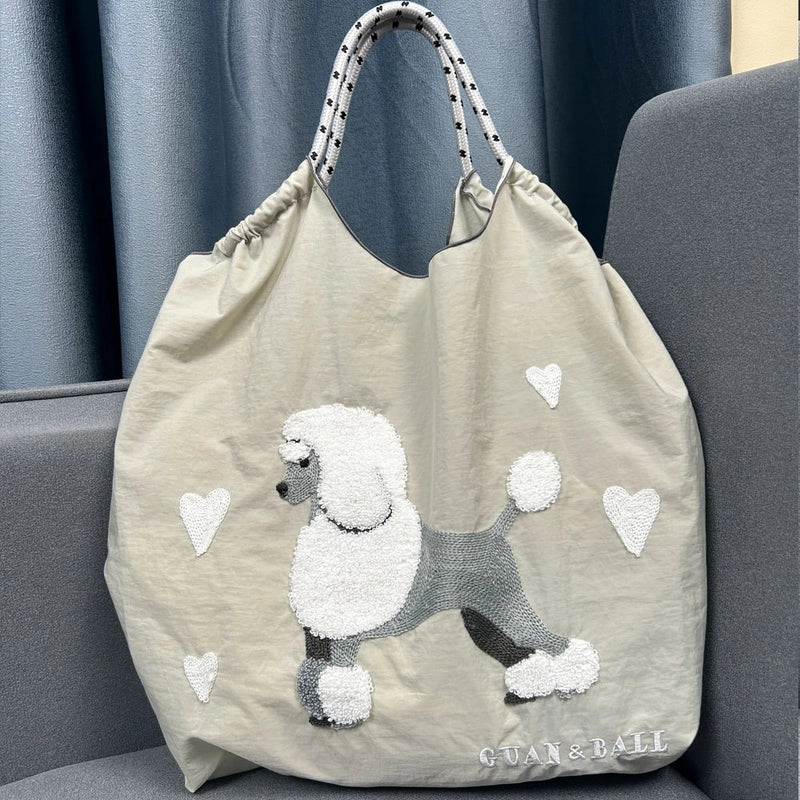 Women's Large Nylon Animal Vintage Style Classic Style Square String Handbag