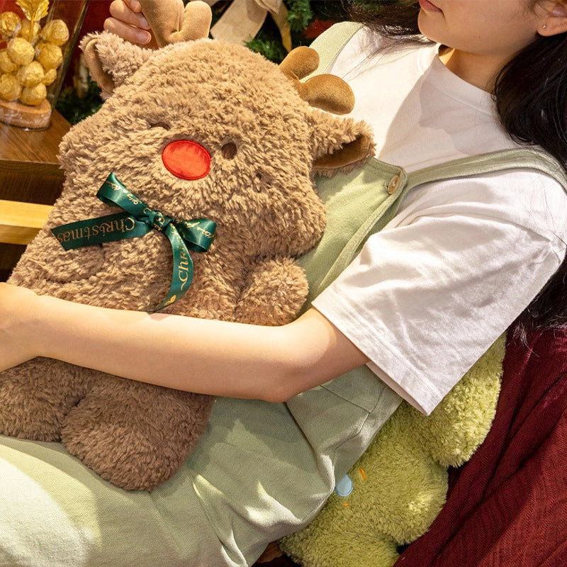 Santa Claus Doll Plush Toy Snowman Elk Tree Pillow Doll Gingerbread Man Holiday Gift New Product
