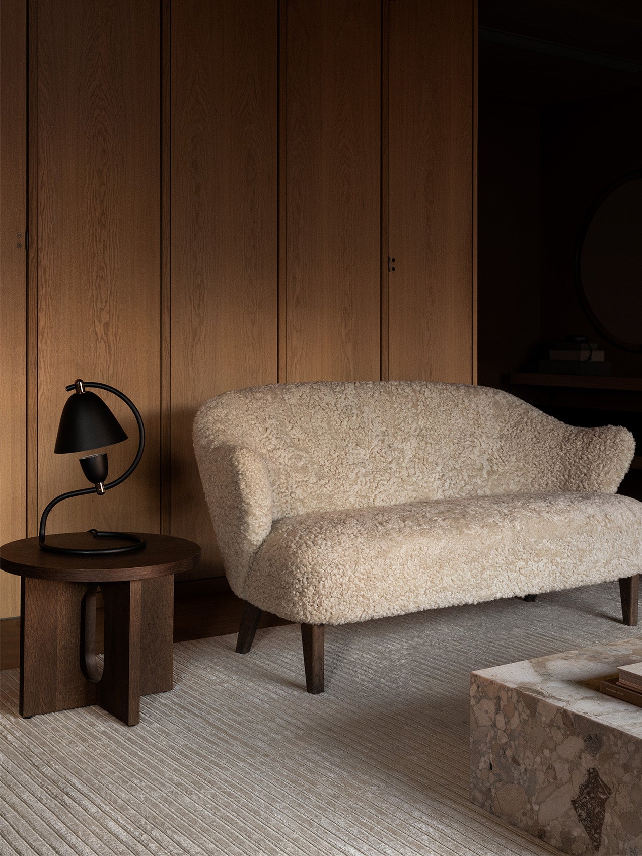 Ingeborg Sofa. Sheepskin