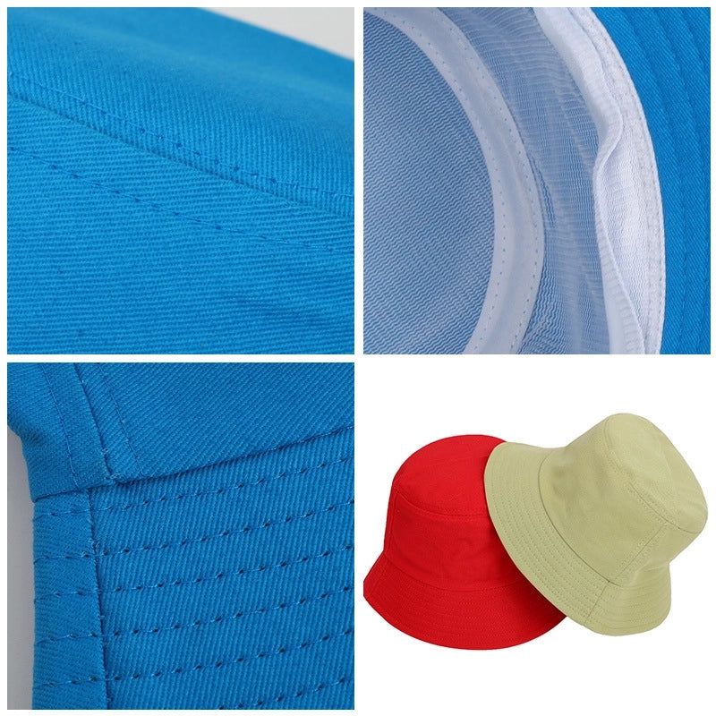 Unisex Minimalist Classic Style Solid Color Curved Eaves Bucket Hat