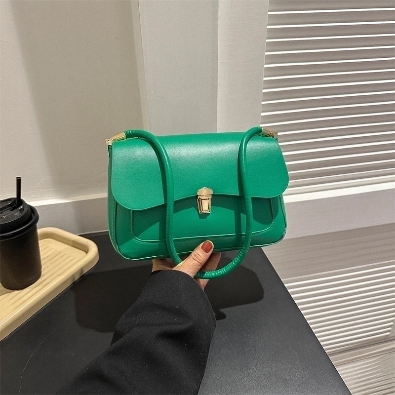 Women's All Seasons Pu Leather Elegant Basic Underarm Bag