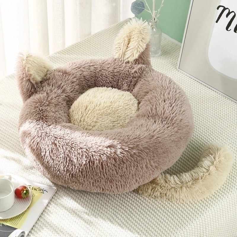 Minimalist Cloth Solid Color Pet Bed