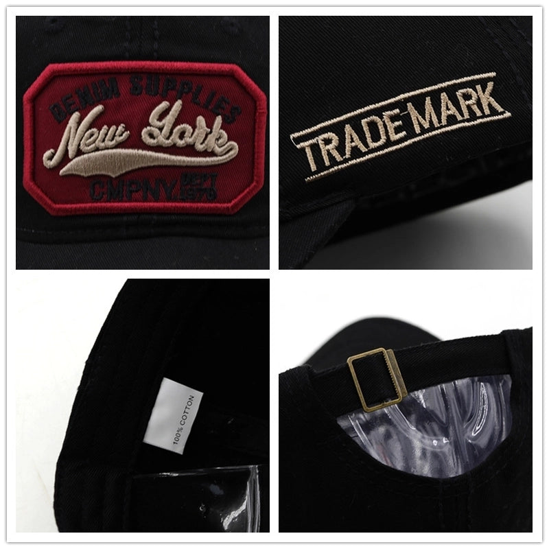 Letter Embroidered Baseball Cap Sun Shade Cap