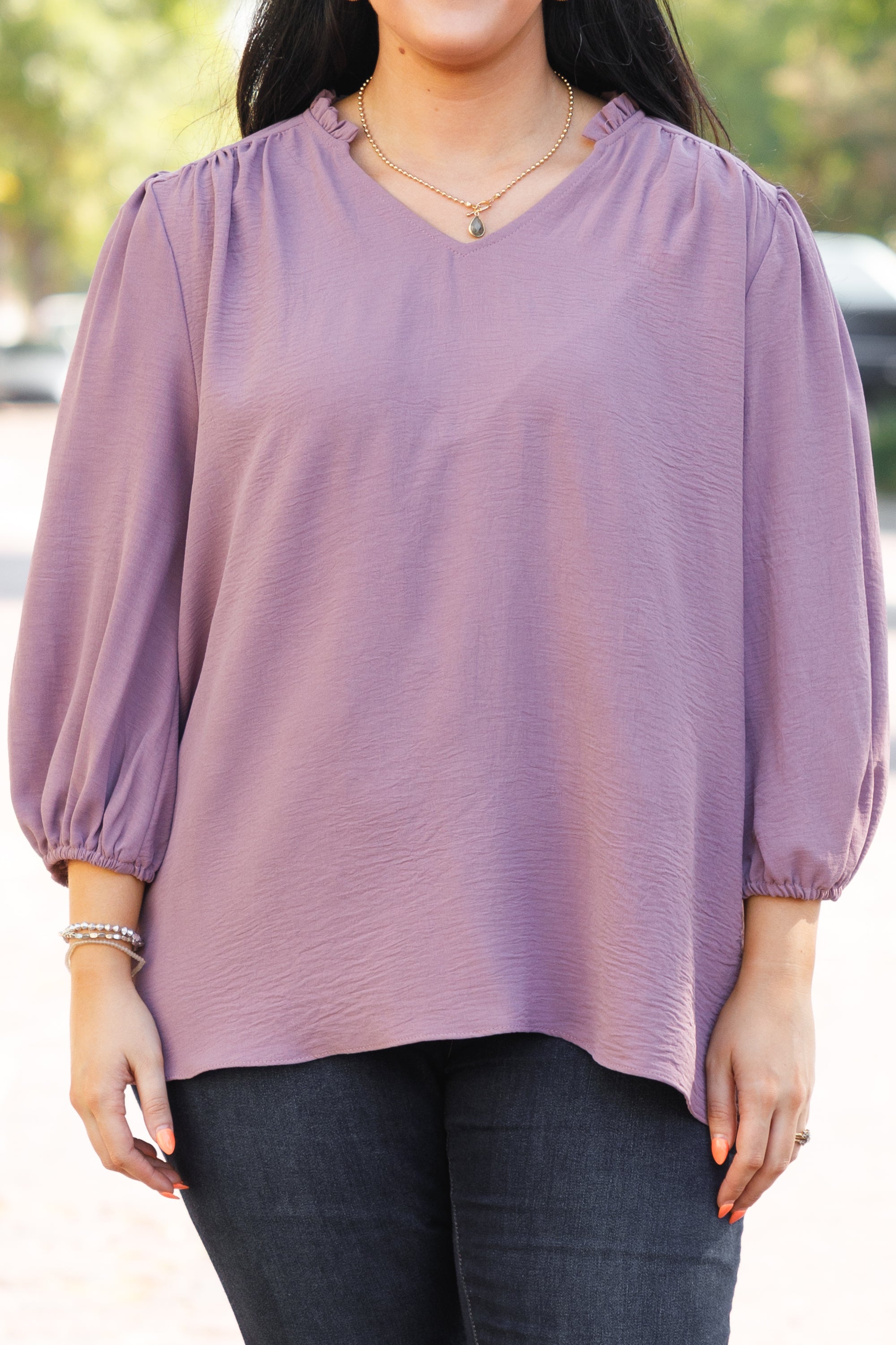 Believe Top. Plum