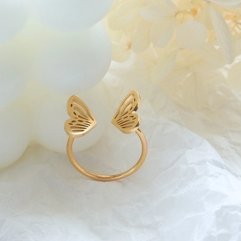 Fashion Geometric 304 Stainless Steel No Inlaid 18K Gold Plated Plating