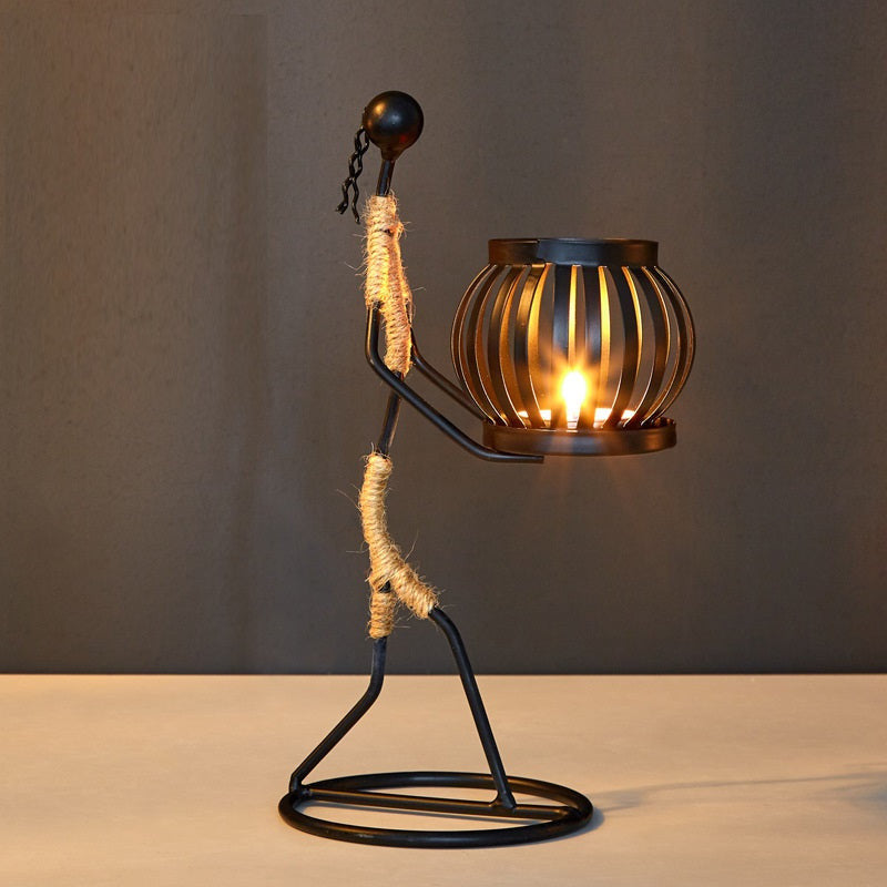 Metal Candle Holder Figurines