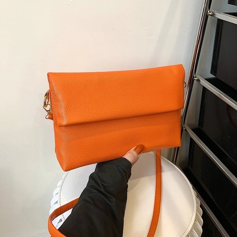 Women's Small Summer Pu Leather Basic Shoulder Bag