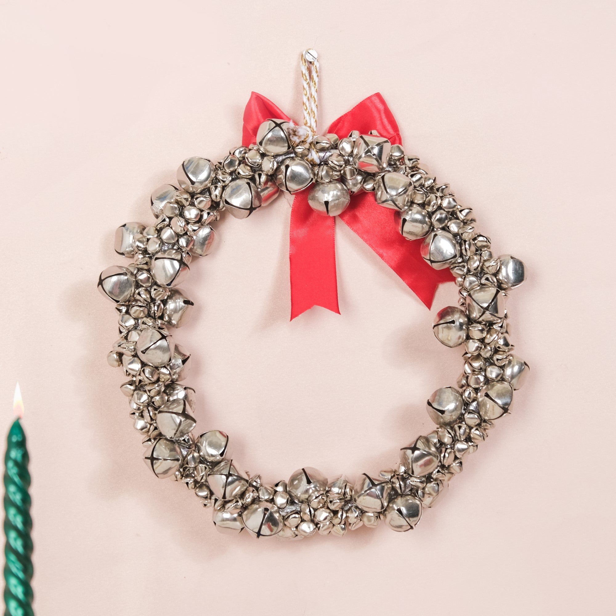 Decorative Silver Bells Wreath