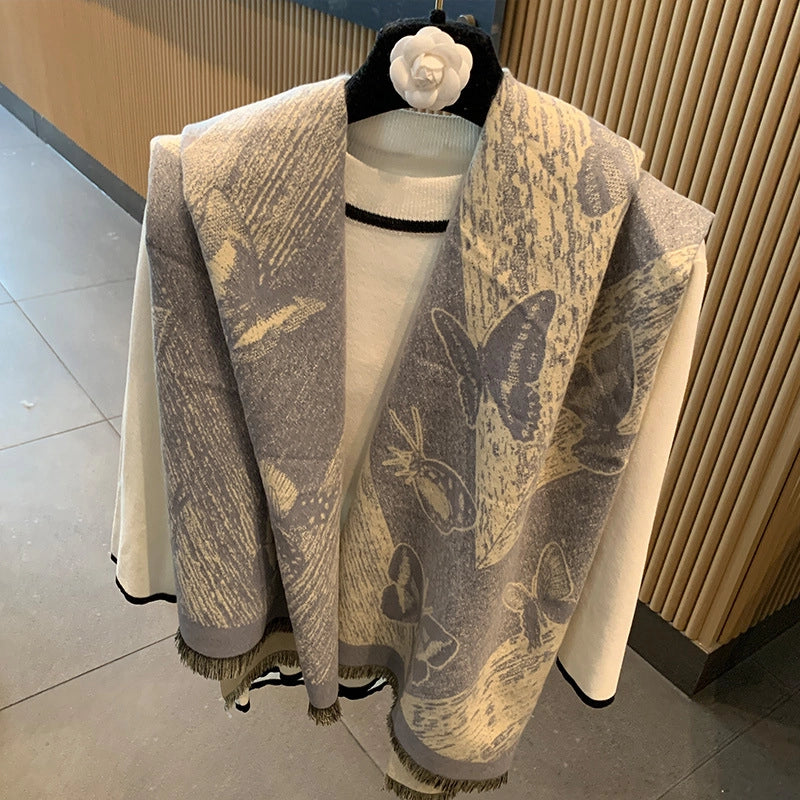 Unisex Vintage Style Classic Style Butterfly Polyester Scarf Shawl