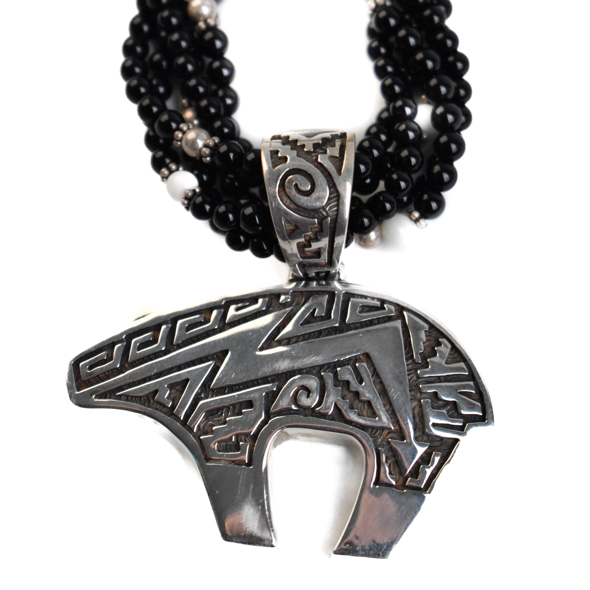 Bear And Beaded Necklace