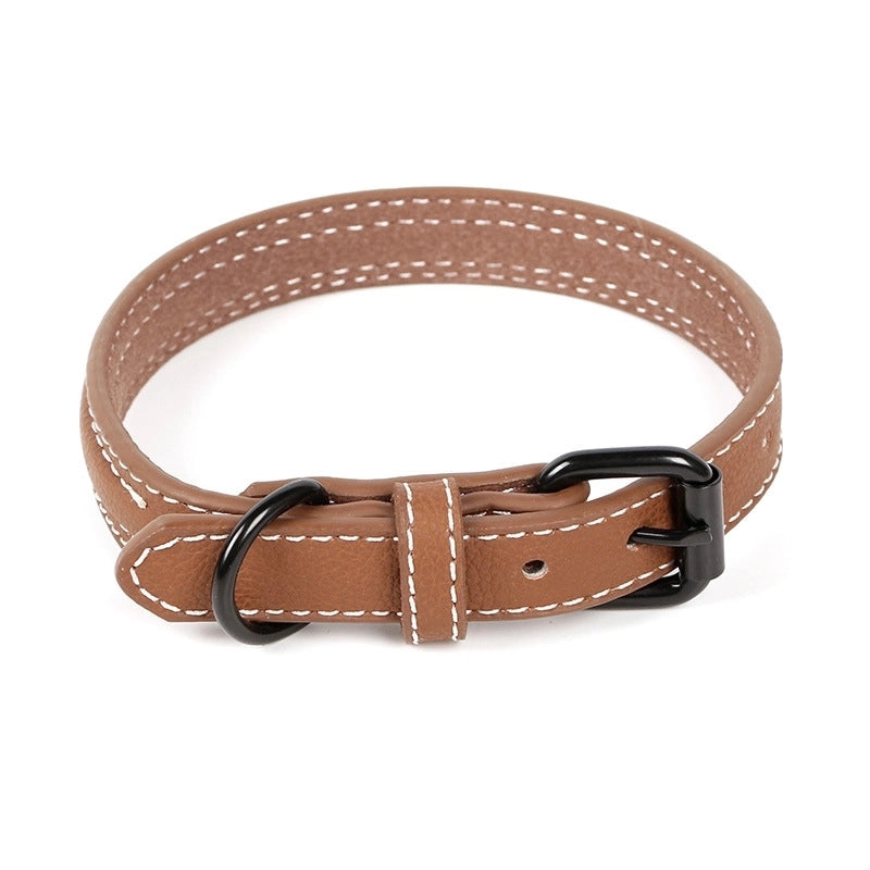 Pet Pu Leather Adjustable Collar Dog Cats Multi-size Collar Collars