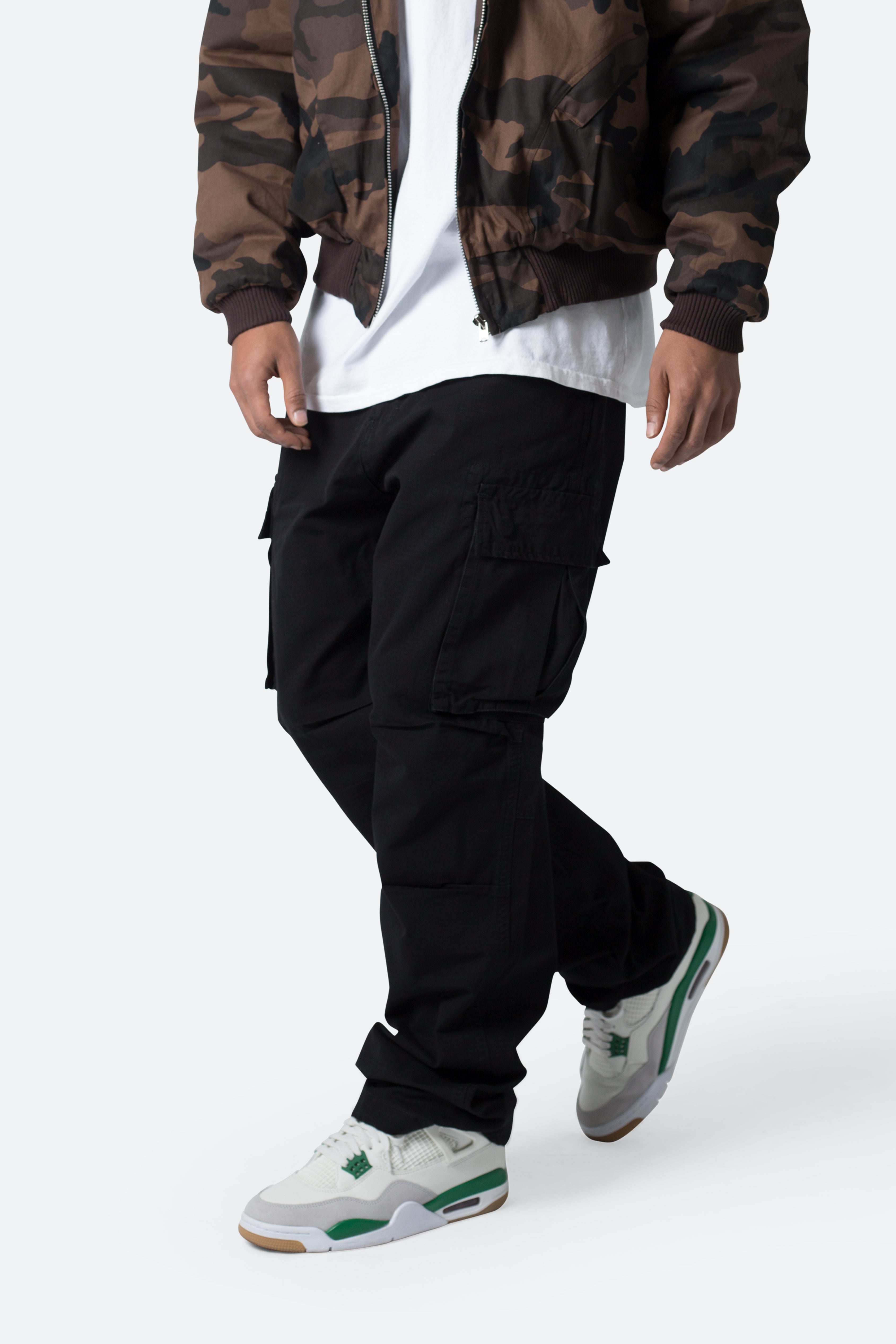 Ultra Baggy Vintage Cargo Pants - Black