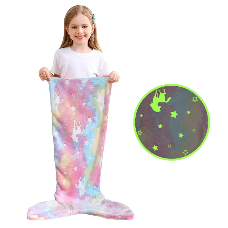 Casual Elegant Cute Fish Tail Fabric Blanket Bedding