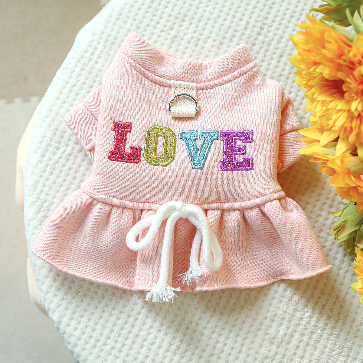 Love Letter Printed Dog Cat Dress Harness