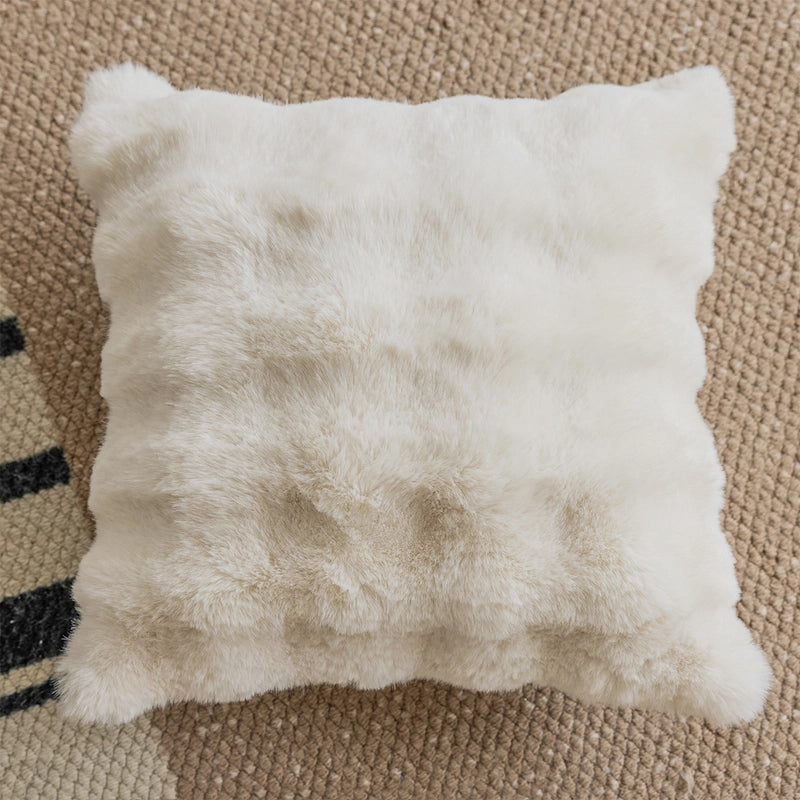 Cream Style Sofa Pillowcase Style  Modern Simple Living Room Pillow Bedside Cushion Bed Waist Backrest