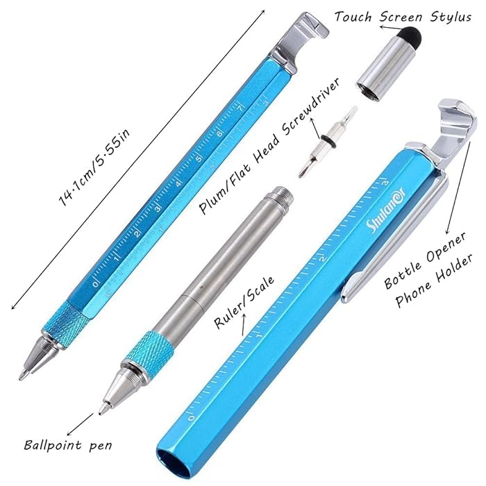 7 in 1 Tech Tool Pen with Ruler