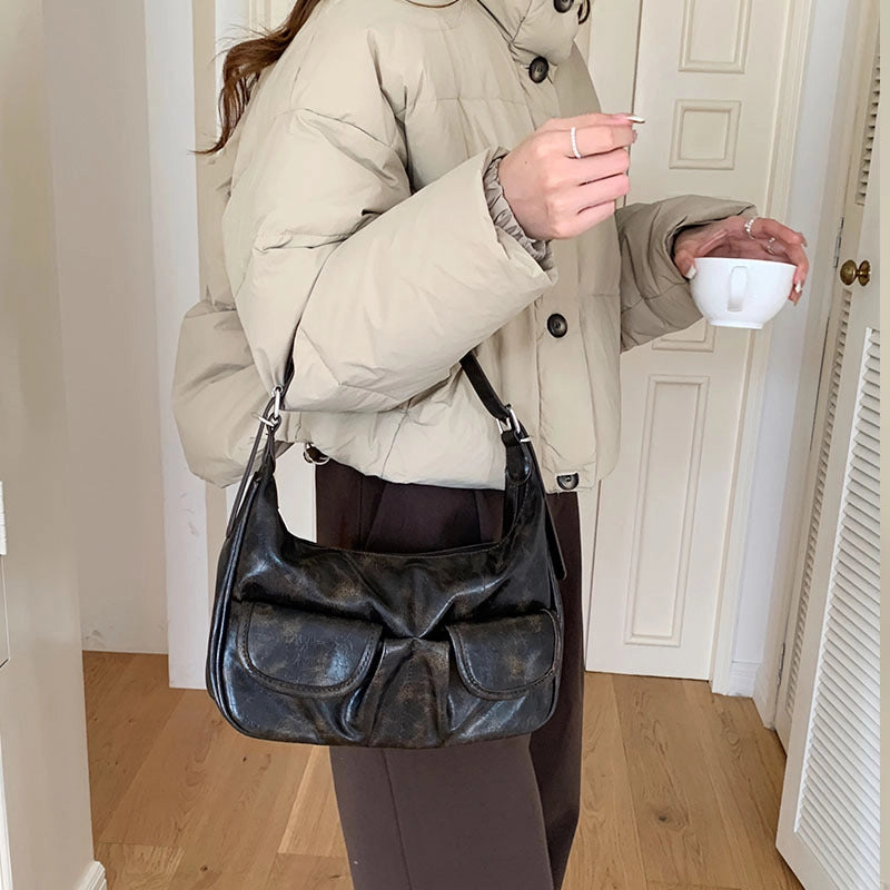 High-end Fashion Portable Underarm Bag For Women New Trendy Simple Commuter Shoulder Messenger Bag