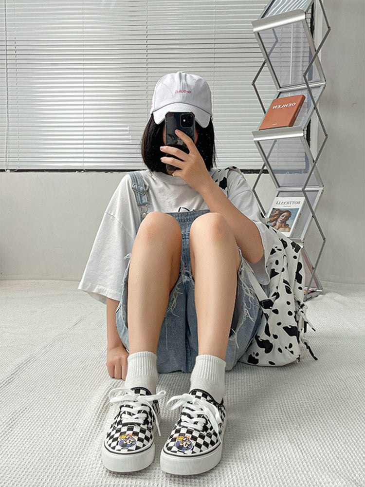 ULZZANG hand-painted canvas shoes  KF82633