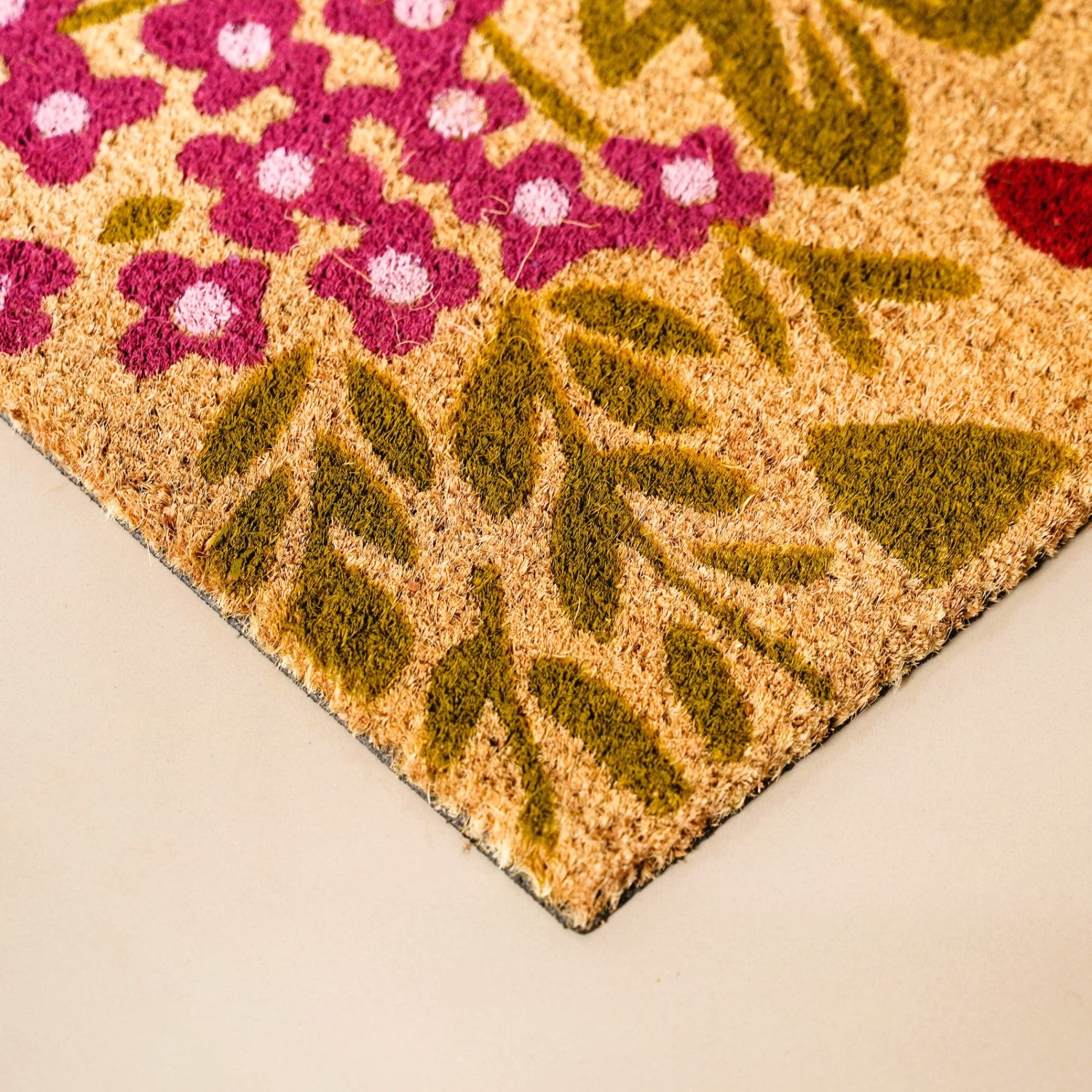 Garden Inspired Printed Natural Coir Mat 36x24 Inch
