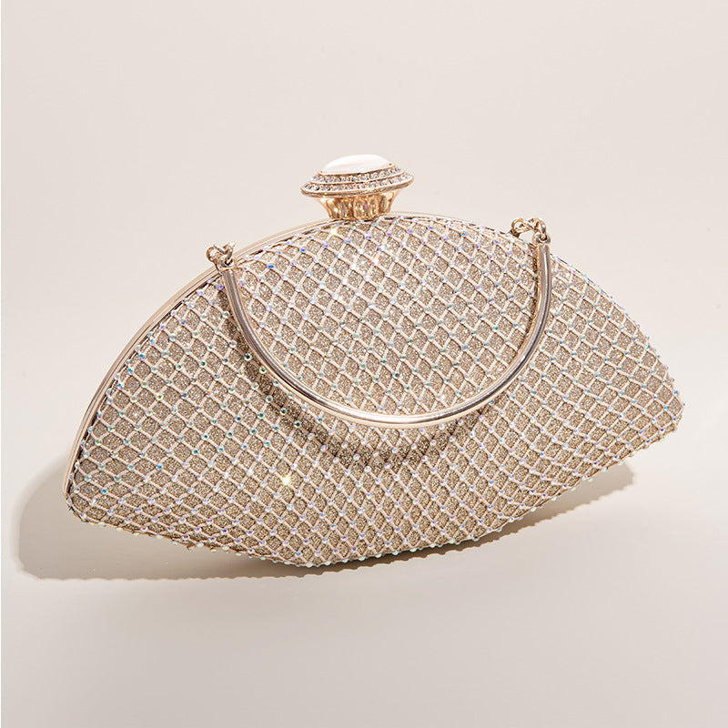 Shiny Rhinestone PVC Evening Clutch Bag