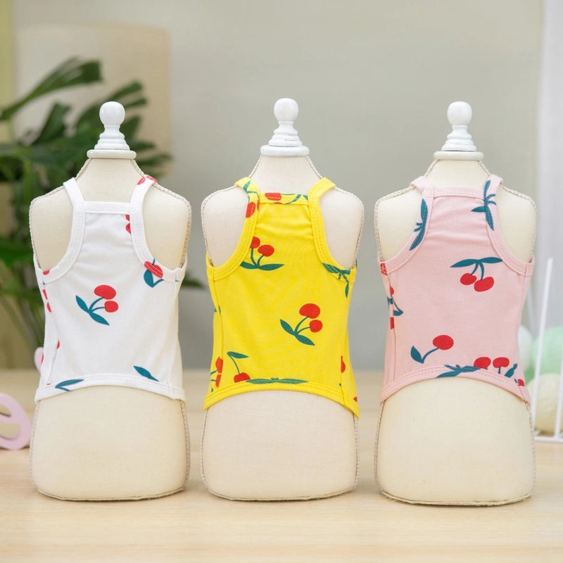 Casual Cotton Cherry Pet Clothing