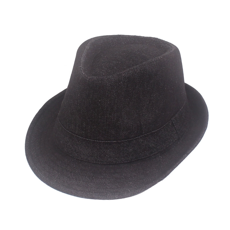 Denim Jazz Hat Men's Topper Hat Retro Old Hat Artistic Youth Topper Hat Hat
