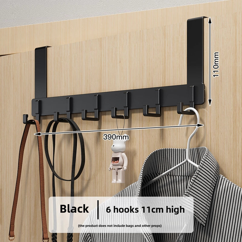 Hook Behind The Door Without Punching Hangers Clothes Storage Rack For Clothes Entry Door Upper Hanging Frame Wall Hanging Clothes Hook Door Back Type