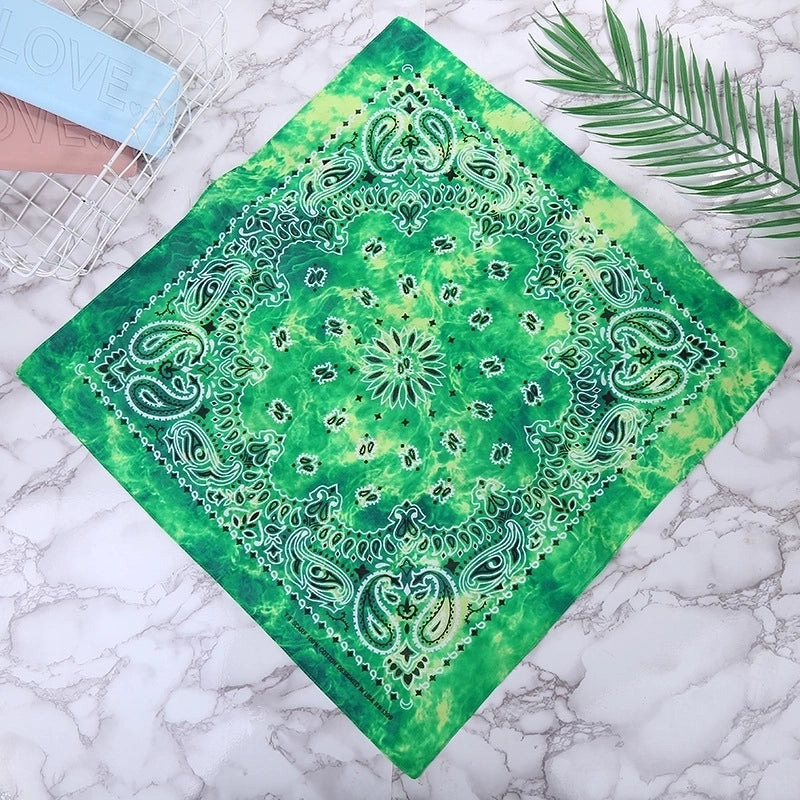 Unisex Streetwear Color Block Cotton Kerchief