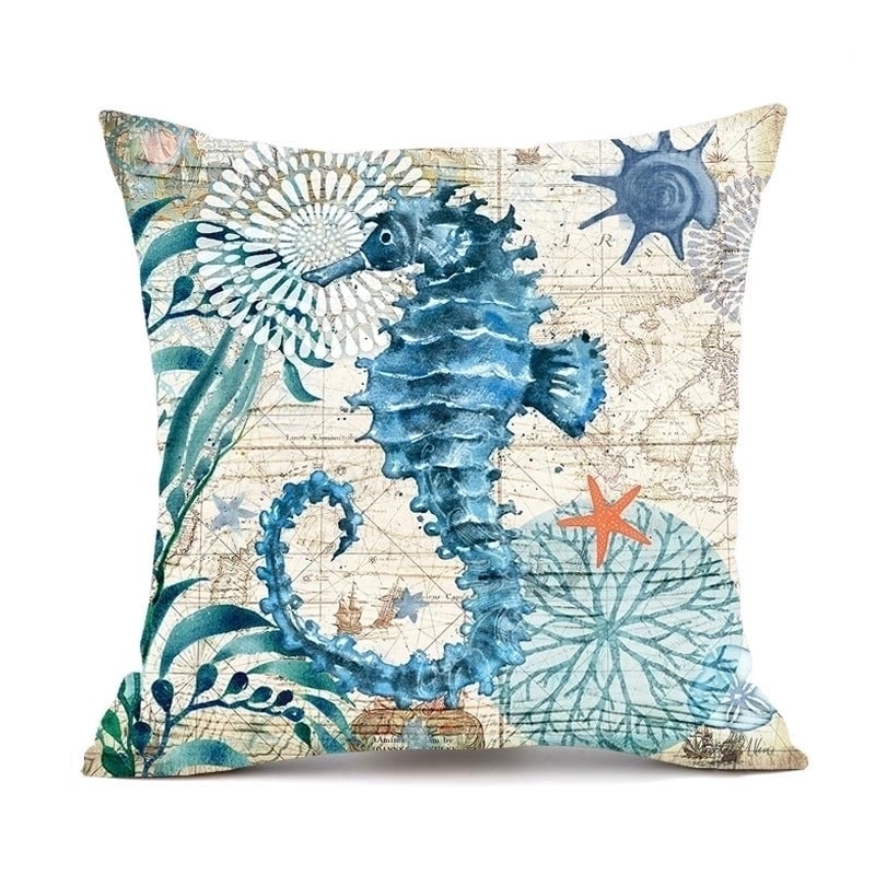 Retro Animal Ocean Blended Pillow Cases