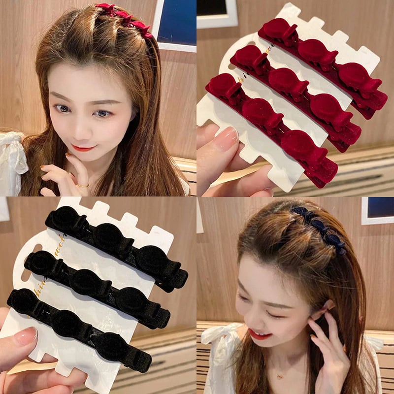 🌸Flocking Braided Hair Clip