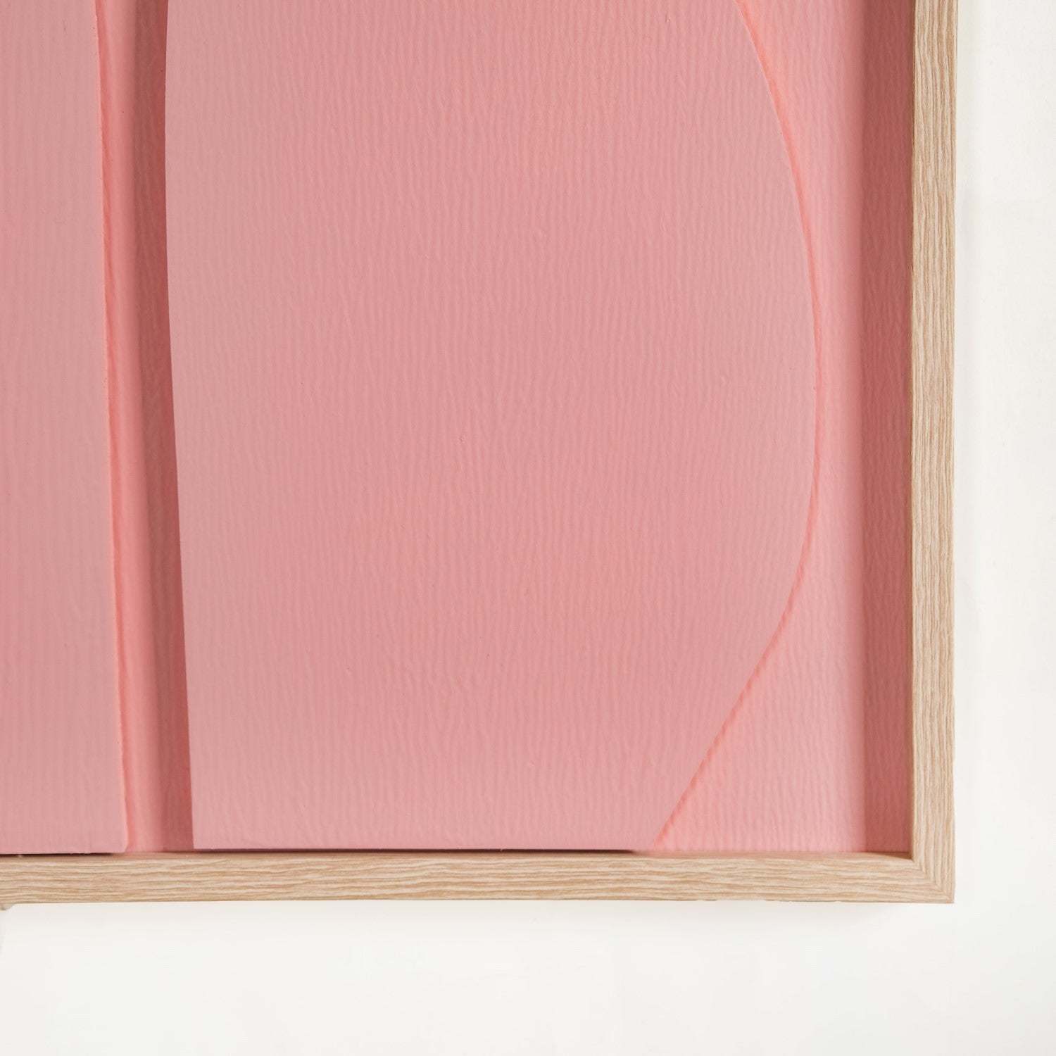 3D Abstract Wall Art Pink Set Of 2 20x16 Inch
