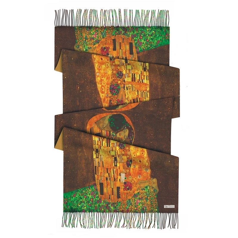 Women's Retro Oil Painting Polyester Silk Scarves