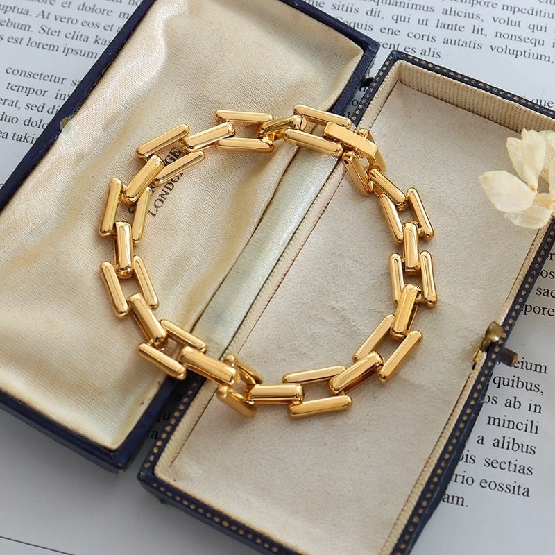 Fashion Geometric Titanium Steel Bracelets Necklace