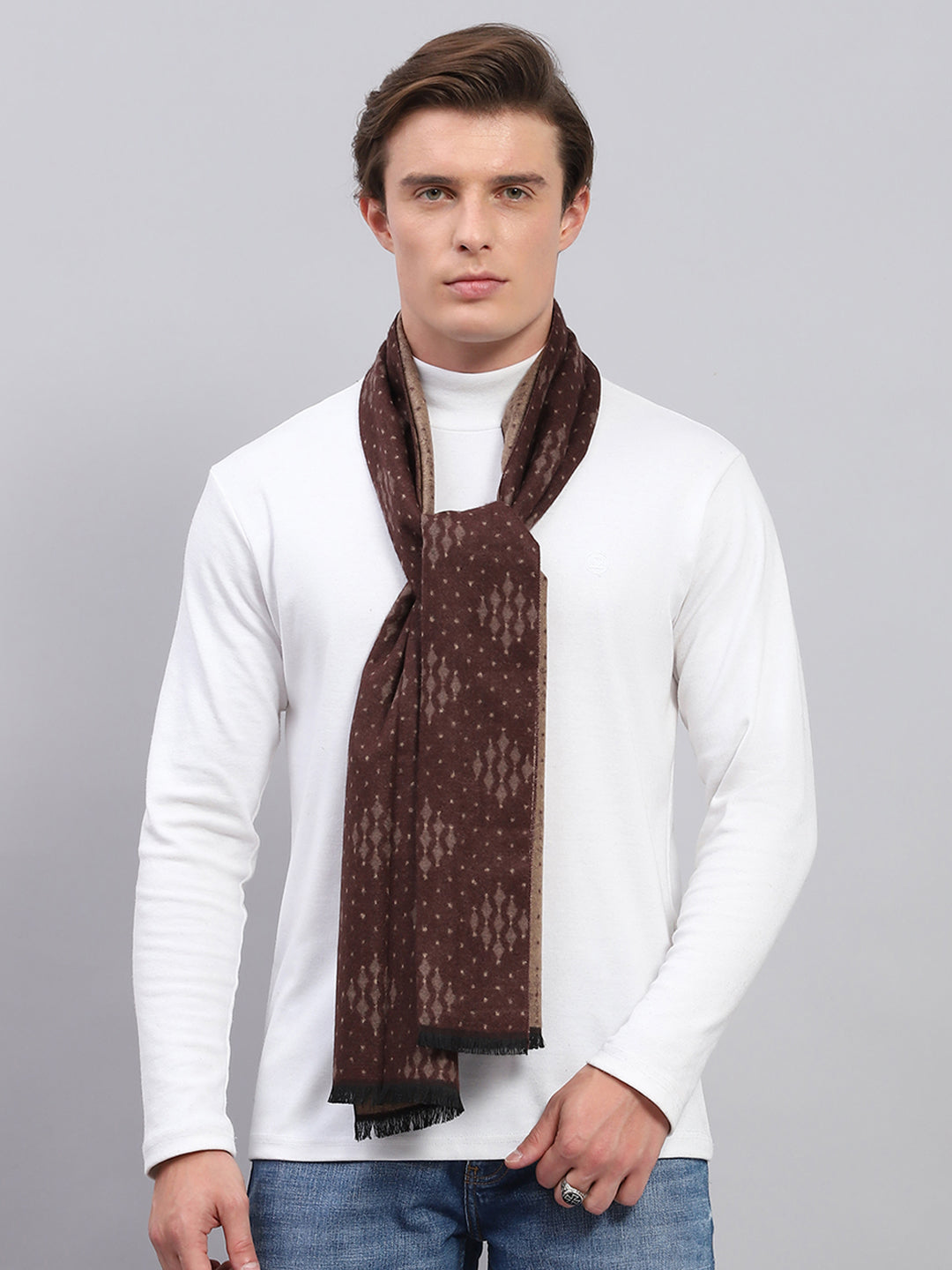 Men Multicolor Self Design Muffler